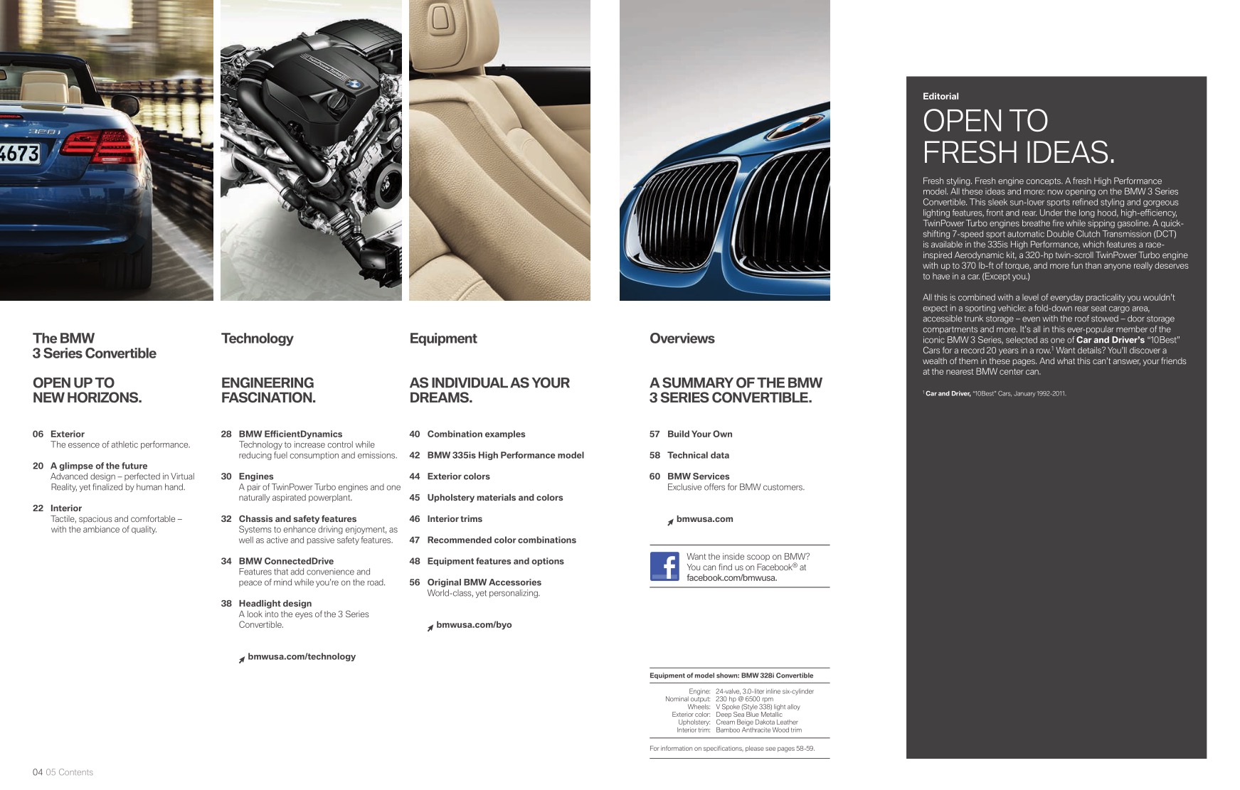 2011 BMW 3-Series Convertible Brochure Page 11